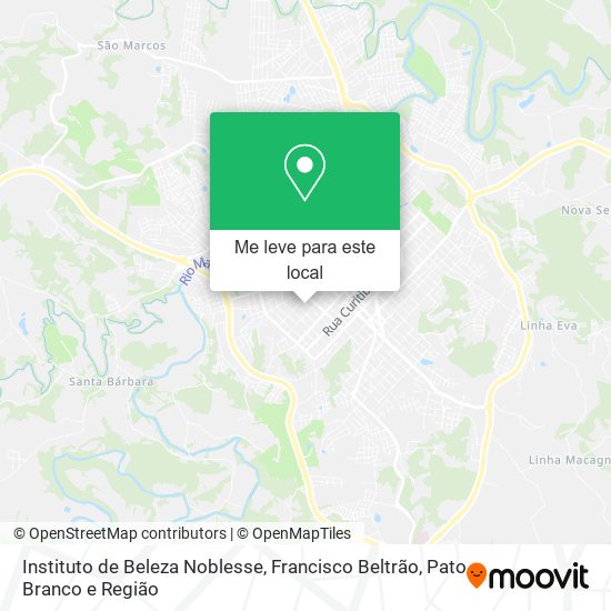 Instituto de Beleza Noblesse mapa