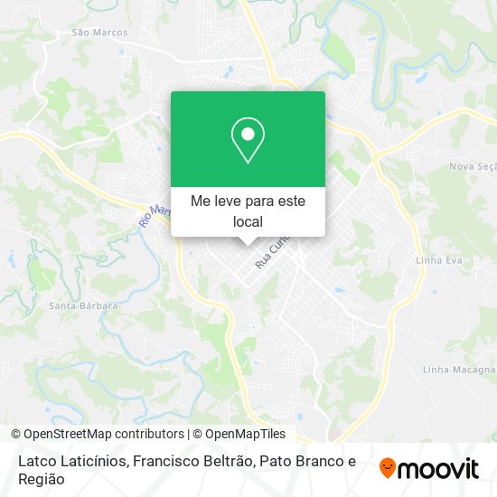 Latco Laticínios mapa