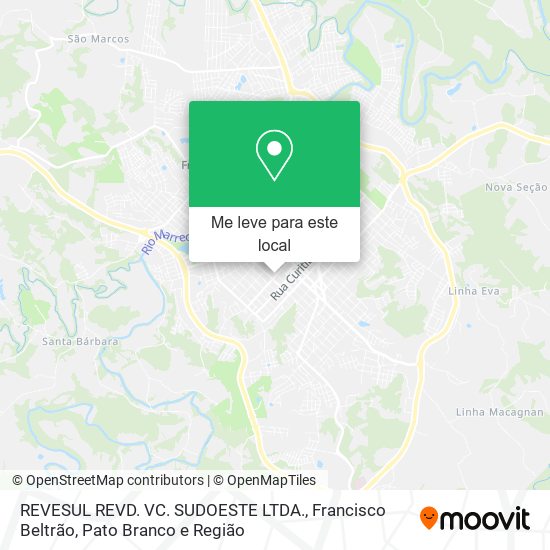REVESUL REVD. VC. SUDOESTE LTDA. mapa