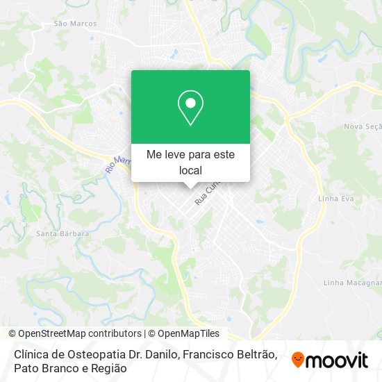 Clínica de Osteopatia Dr. Danilo mapa