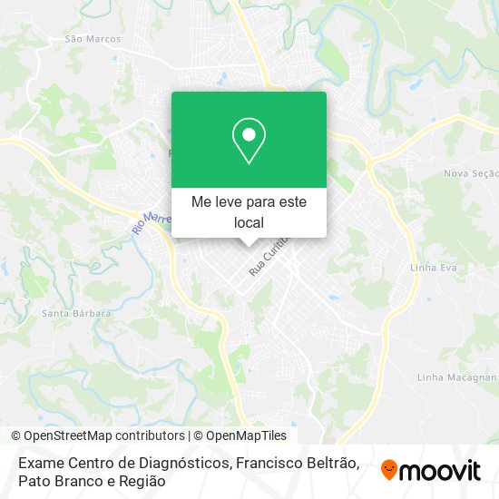 Exame Centro de Diagnósticos mapa