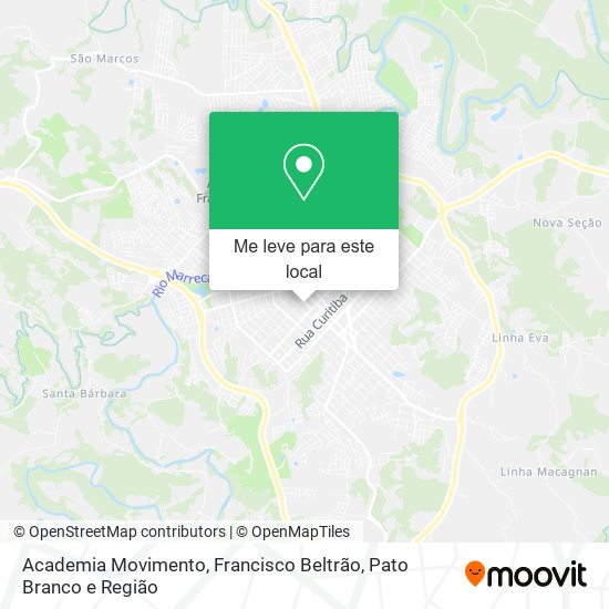 Academia Movimento mapa