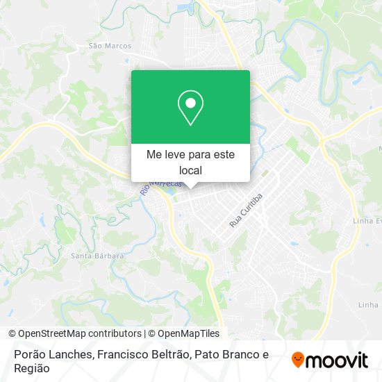 Porão Lanches mapa