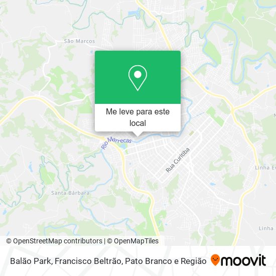 Balão Park mapa