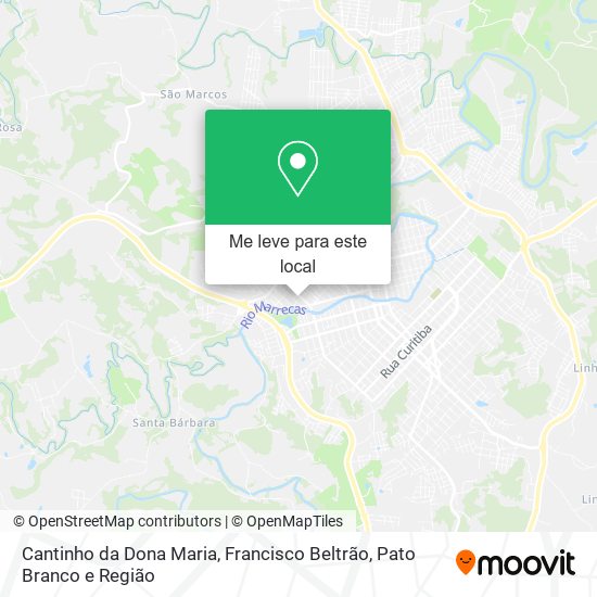 Cantinho da Dona Maria mapa
