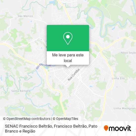 SENAC Francisco Beltrão mapa
