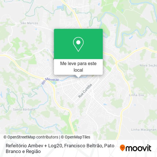 Refeitório Ambev + Log20 mapa
