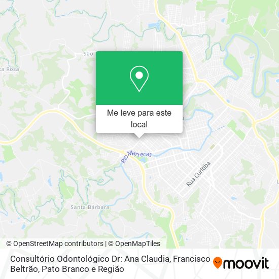 Consultório Odontológico Dr: Ana Claudia mapa