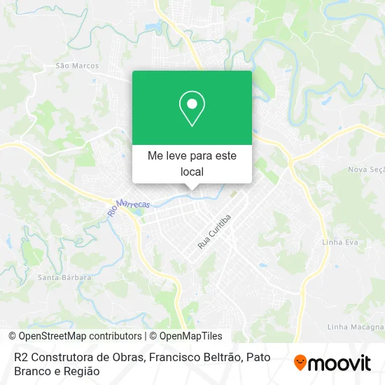 R2 Construtora de Obras mapa