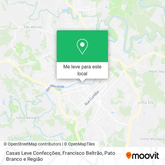 Casas Leve Confecções mapa