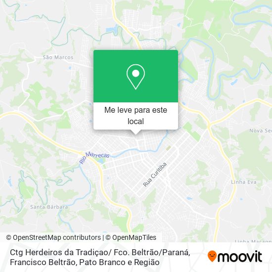 Ctg Herdeiros da Tradiçao/ Fco. Beltrão / Paraná mapa