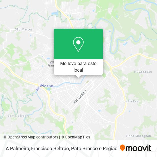 A Palmeira mapa