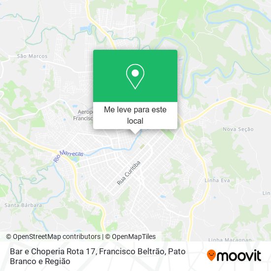 Bar e Choperia Rota 17 mapa