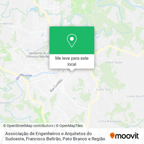 Associação de Engenheiros e Arquitetos do Sudoeste mapa