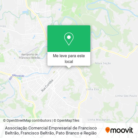 Associação Comercial Empresarial de Francisco Beltrão mapa