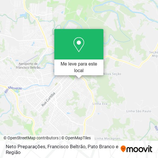 Neto Preparações mapa