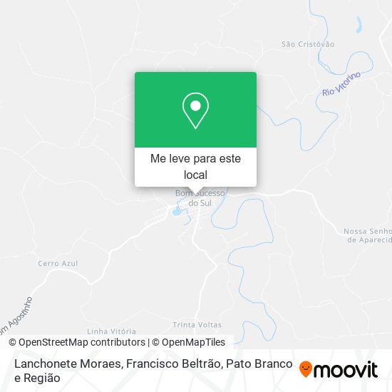 Lanchonete Moraes mapa