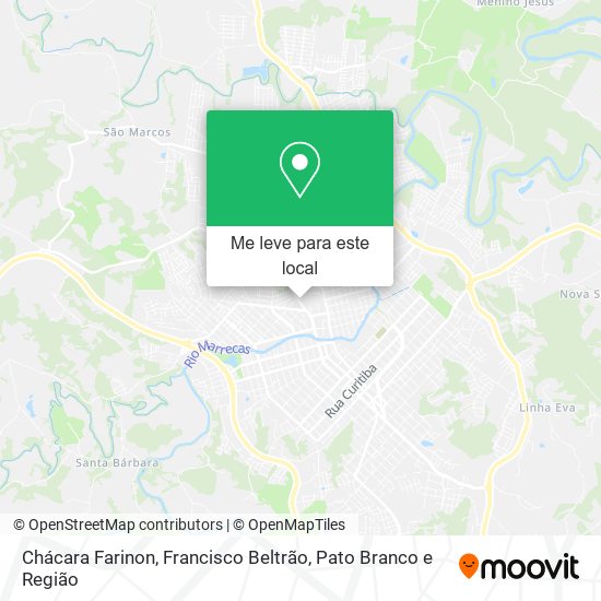 Chácara Farinon mapa