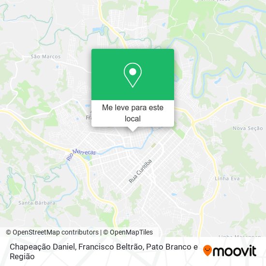 Chapeação Daniel mapa