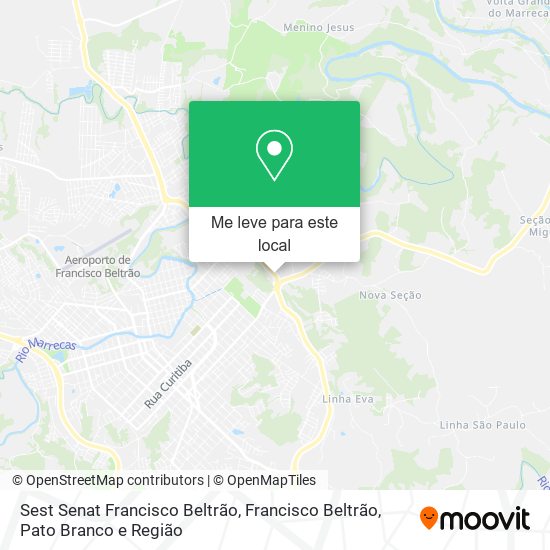 Sest Senat Francisco Beltrão mapa