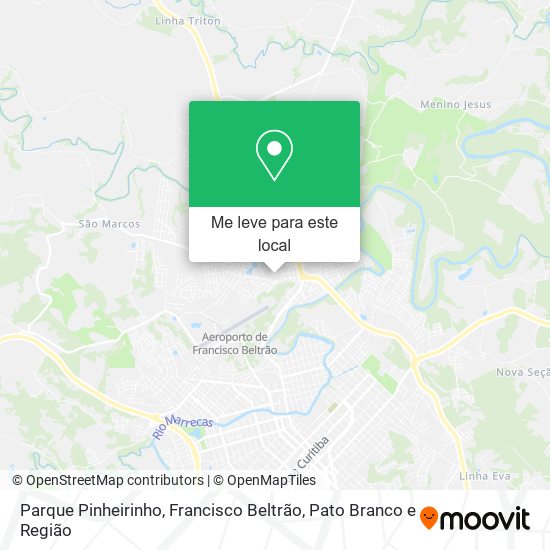 Parque Pinheirinho mapa
