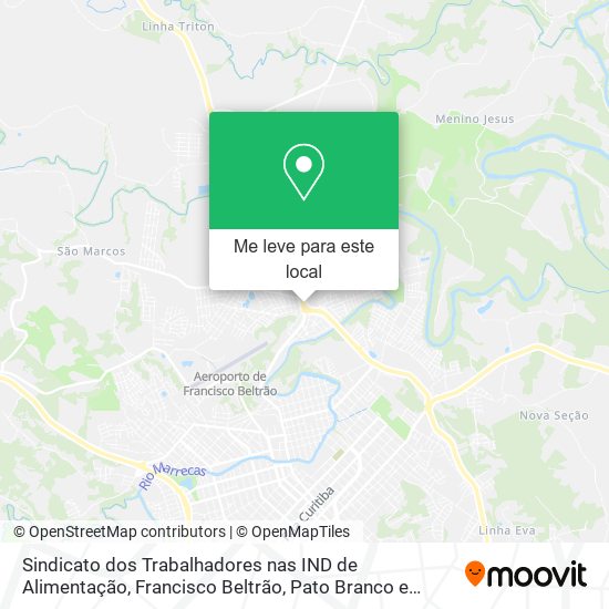Sindicato dos Trabalhadores nas IND de Alimentação mapa