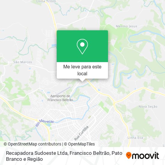 Recapadora Sudoeste Ltda mapa