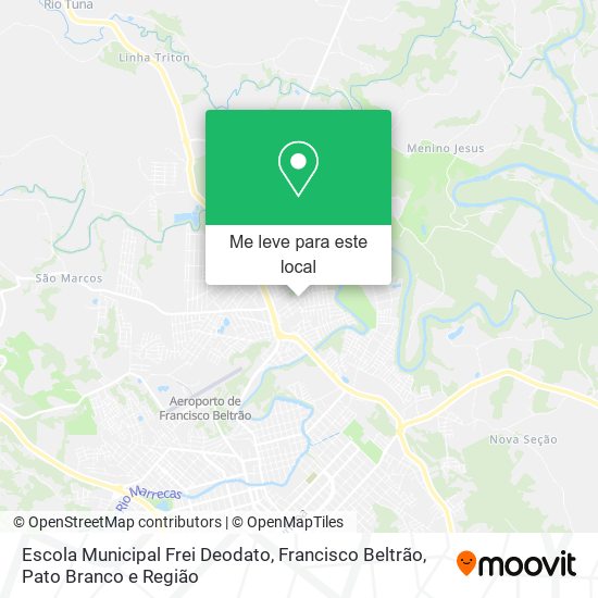 Escola Municipal Frei Deodato mapa