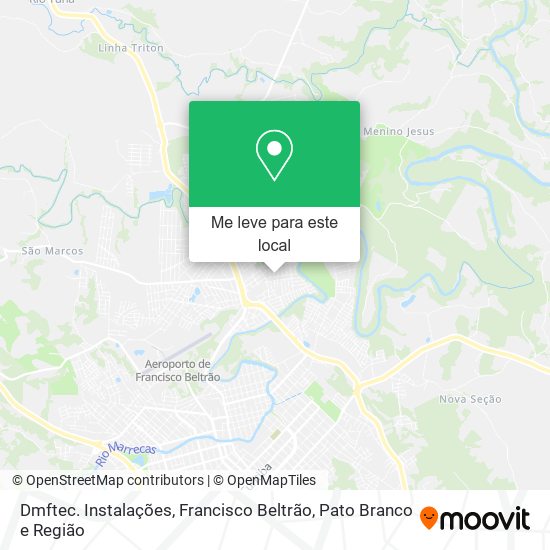 Dmftec. Instalações mapa