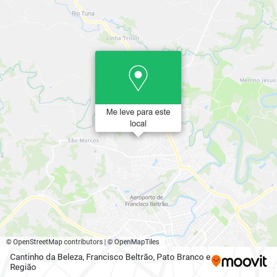 Cantinho da Beleza mapa