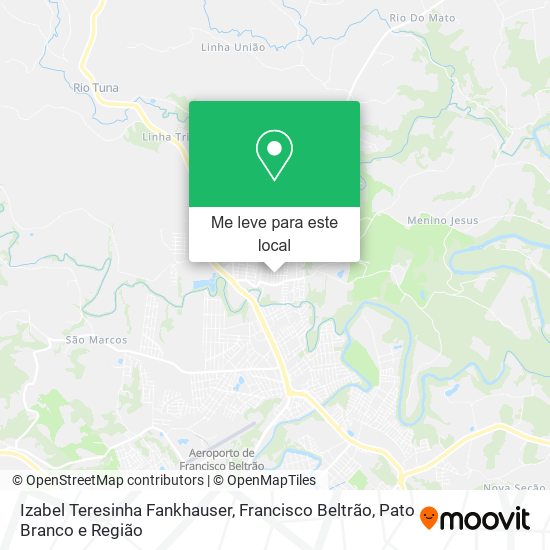 Izabel Teresinha Fankhauser mapa