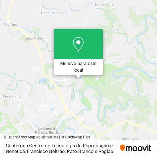 Centergen Centro de Tecnologia de Reprodução e Genética mapa