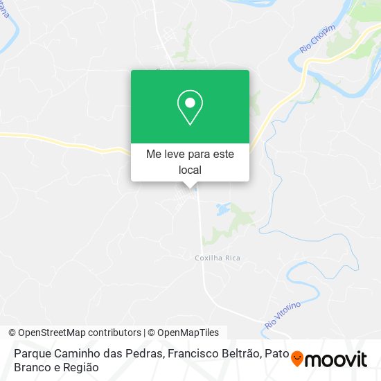 Parque Caminho das Pedras mapa