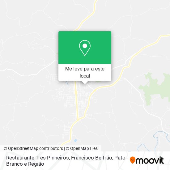 Restaurante Três Pinheiros mapa