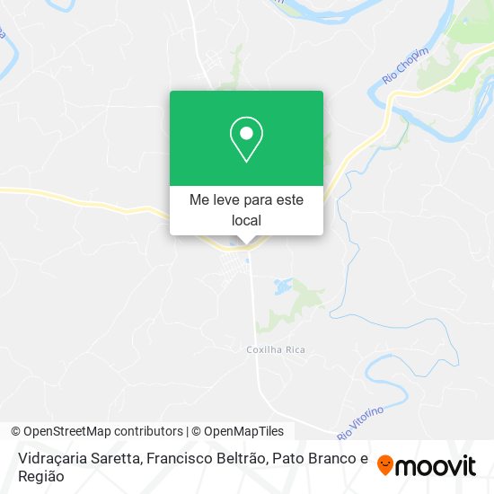 Vidraçaria Saretta mapa