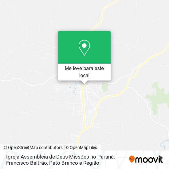 Igreja Assembleia de Deus Missões no Paraná mapa