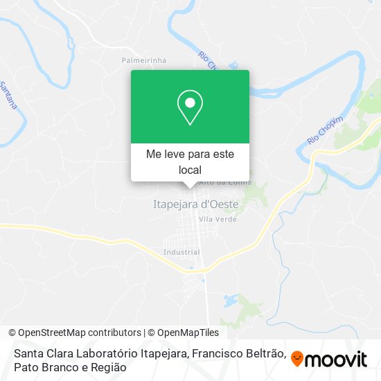 Santa Clara Laboratório Itapejara mapa