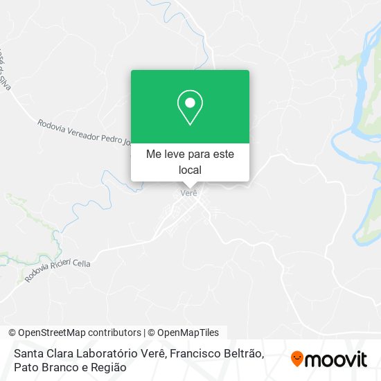 Santa Clara Laboratório Verê mapa