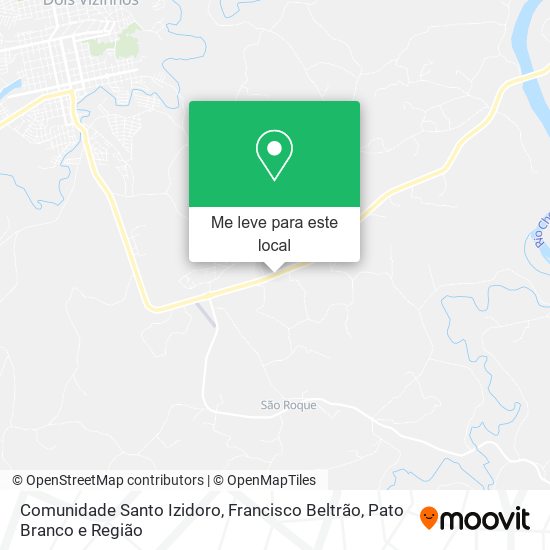 Comunidade Santo Izidoro mapa