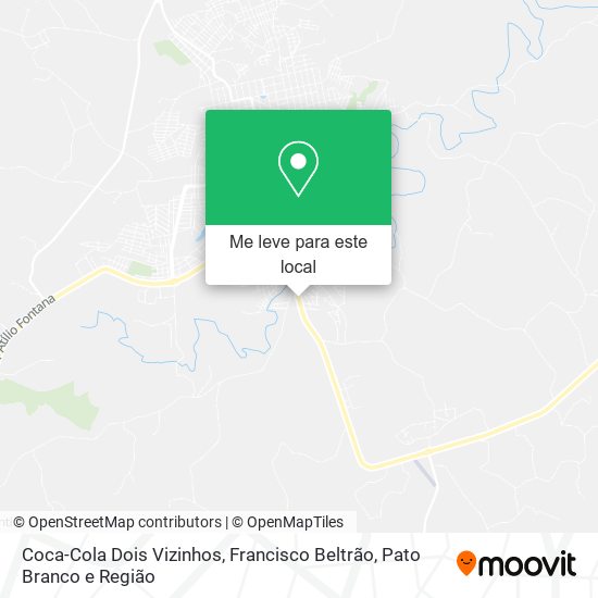 Coca-Cola Dois Vizinhos mapa