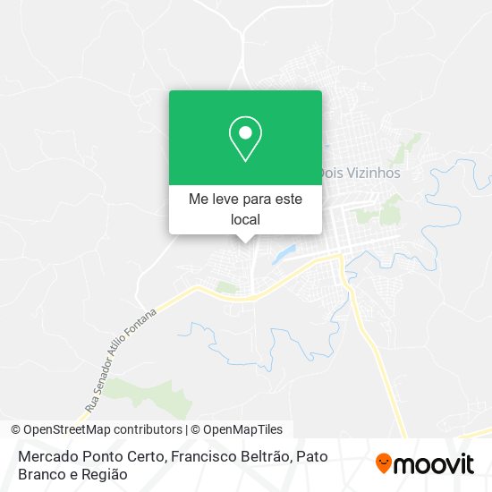 Mercado Ponto Certo mapa