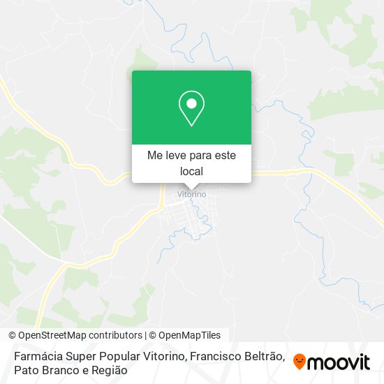 Farmácia Super Popular Vitorino mapa