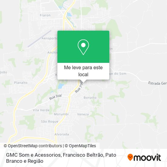 GMC Som e Acessorios mapa