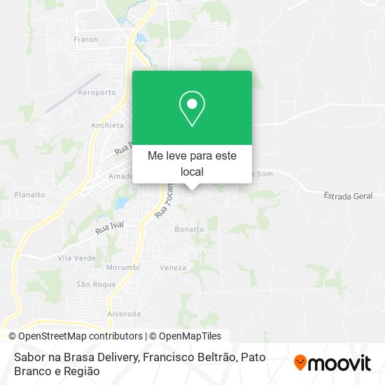 Sabor na Brasa Delivery mapa