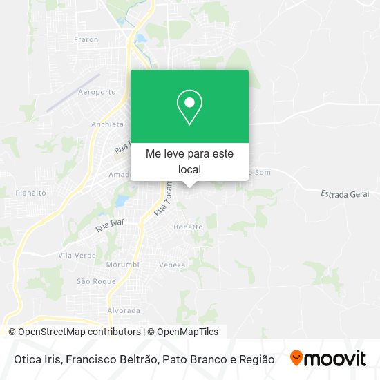 Otica Iris mapa