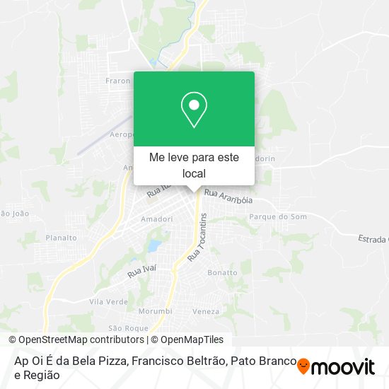 Ap Oi É da Bela Pizza mapa