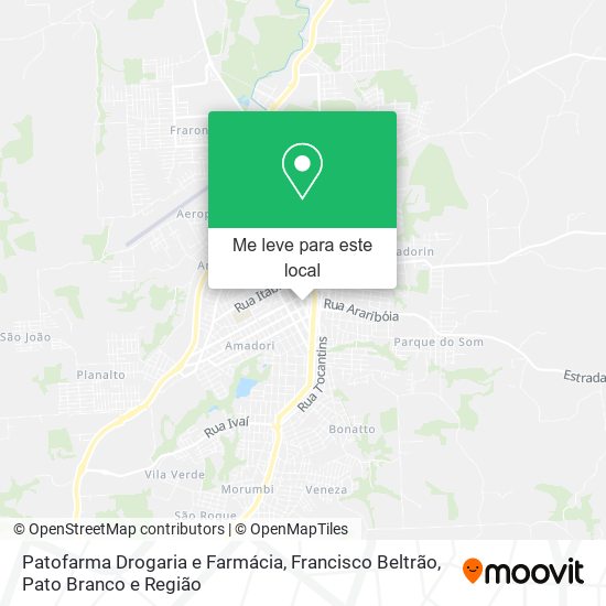 Patofarma Drogaria e Farmácia mapa