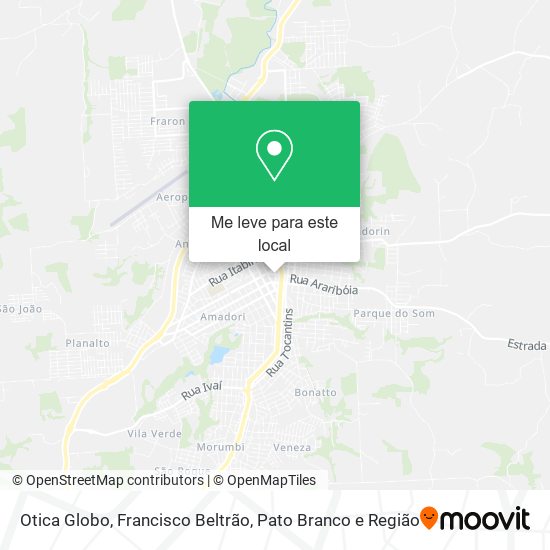 Otica Globo mapa