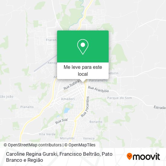 Caroline Regina Gurski mapa