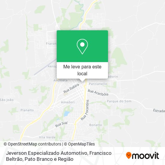 Jeverson Especializado Automotivo mapa